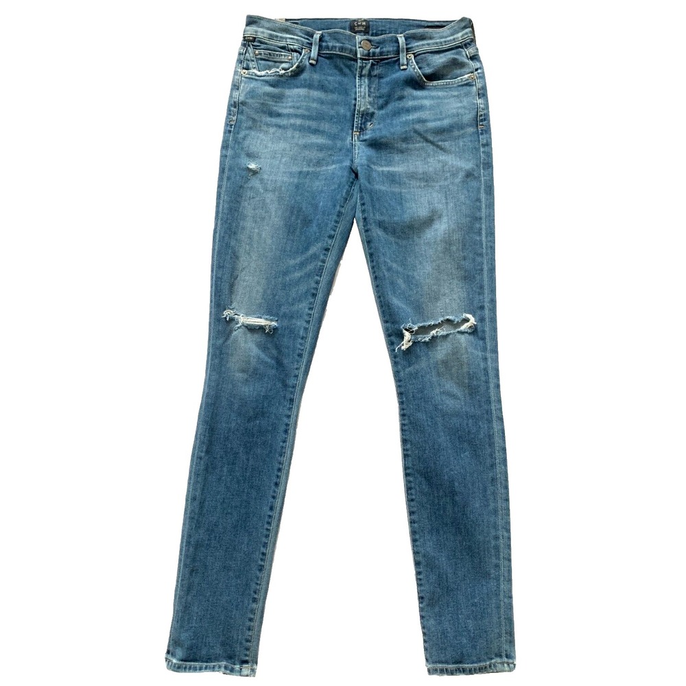 Citizens of Humanity Skinny Denim High Rise Rocket Jeans Blue Denim Size 27 VGUC